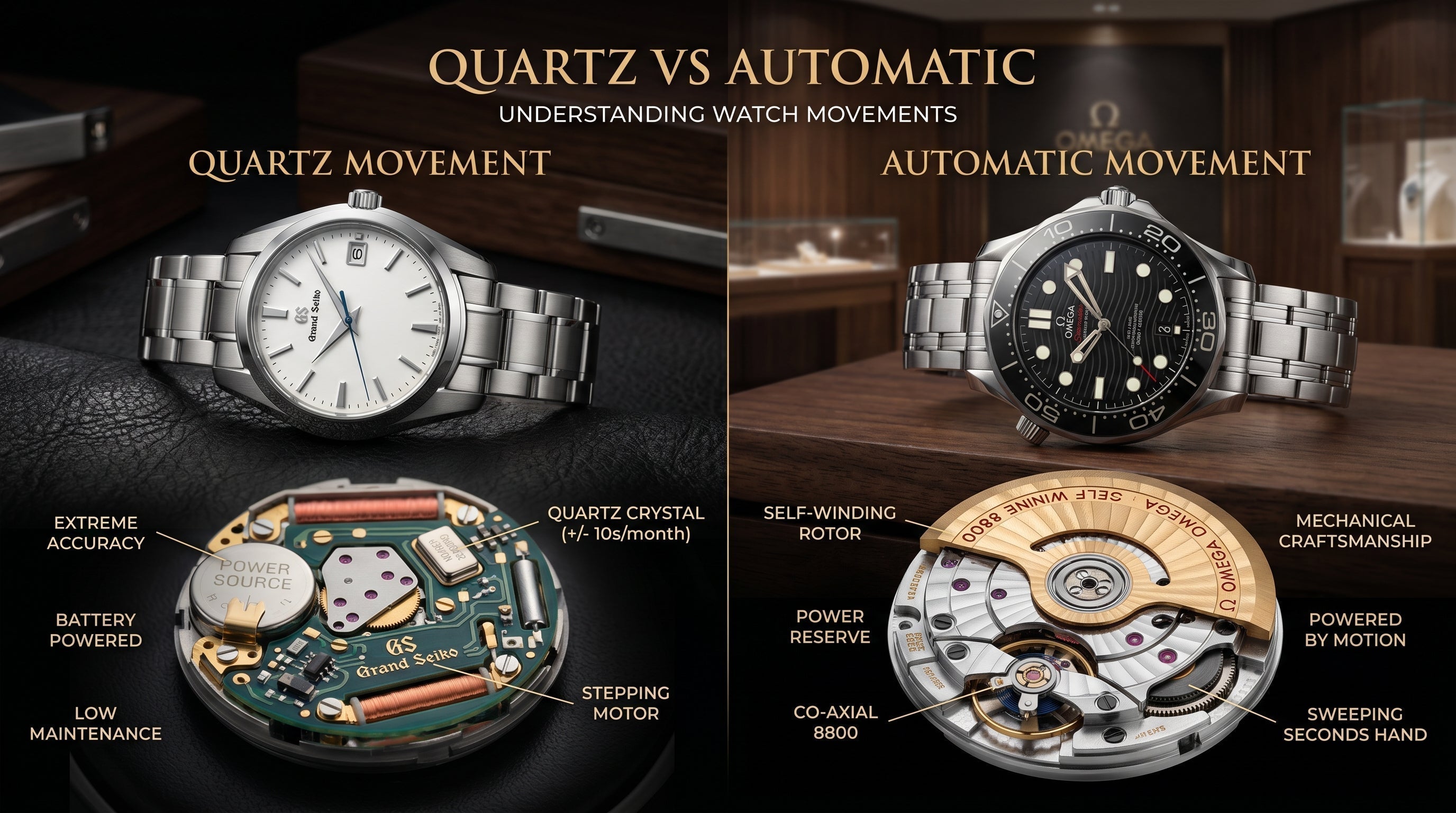 Quartz vs Automatic Watches - VERSE