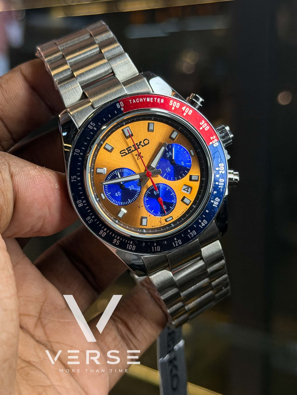Seiko Prospex Speedtimer Chronograph | "Aussie Pogue" Sunset Orange Dial - ( Double A )
