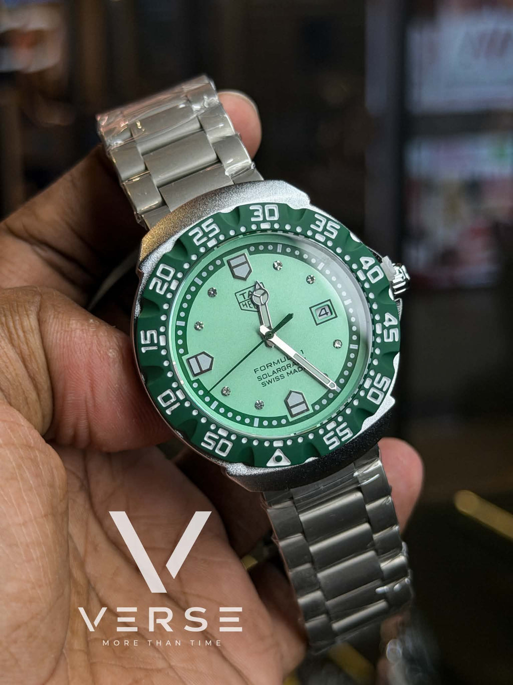 TAG Heuer Formula 1 Solargraph Miami GP Quartz | "Mint Pistachio" - ( Double A )