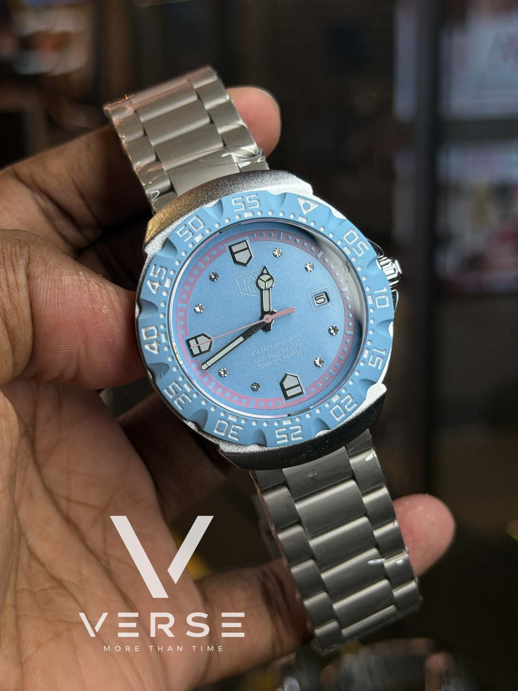 TAG Heuer Formula 1 Solargraph Miami GP Quartz | "Miami Vice Cotton Candy" - ( Double A )