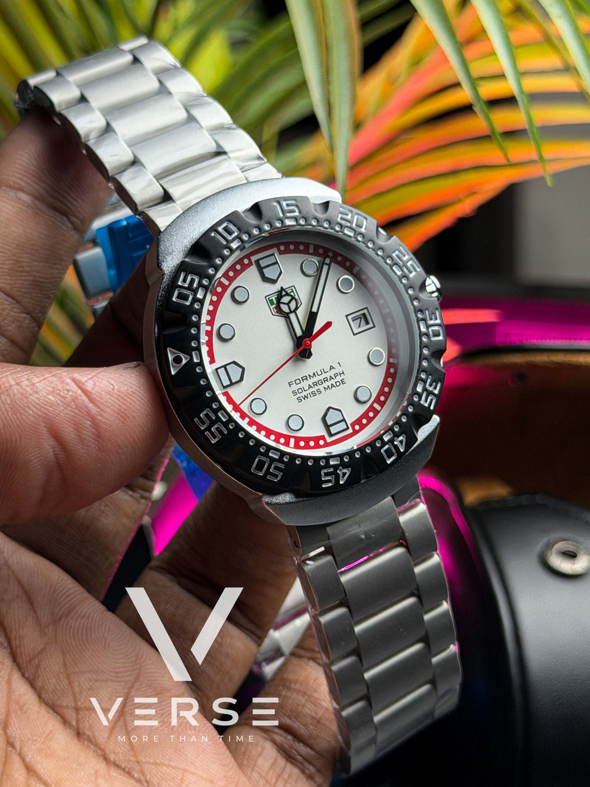 TAG Heuer Formula 1 Solargraph Miami GP Quartz | "McLaren-Honda MP4/4" - ( Double A )