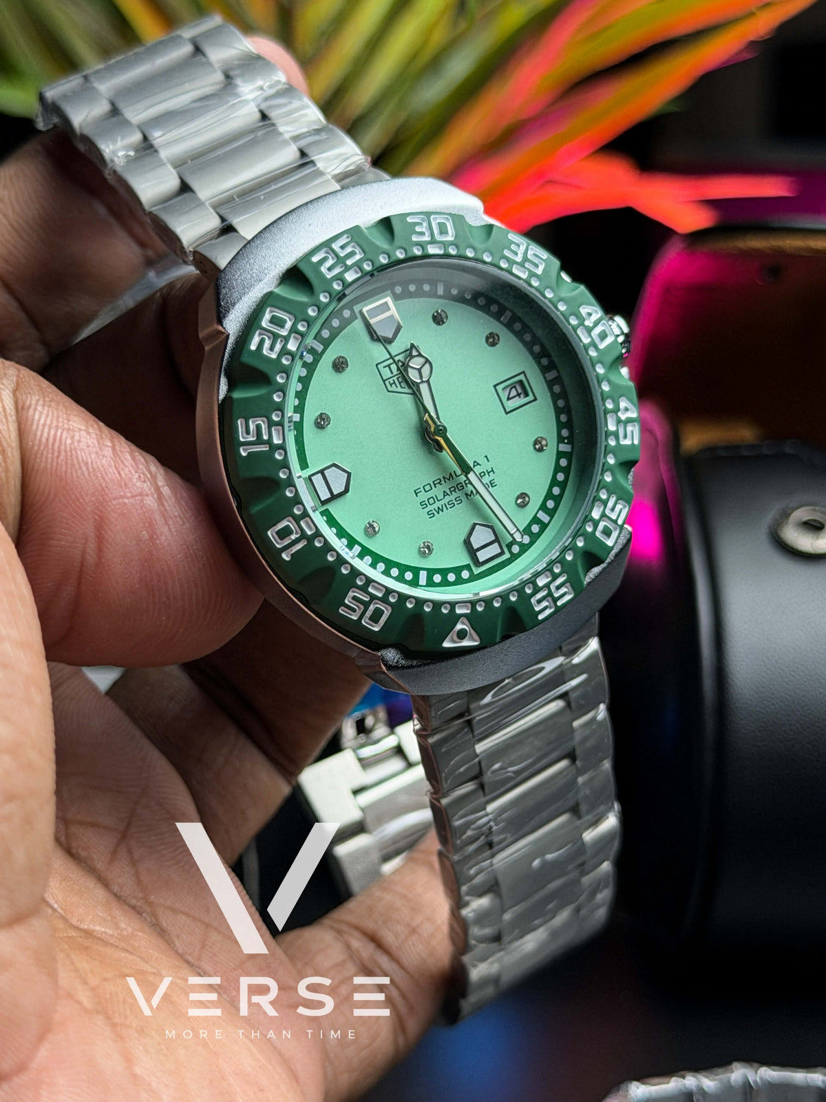 TAG Heuer Formula 1 Solargraph Miami GP Quartz | "Mint Pistachio" - ( Double A )