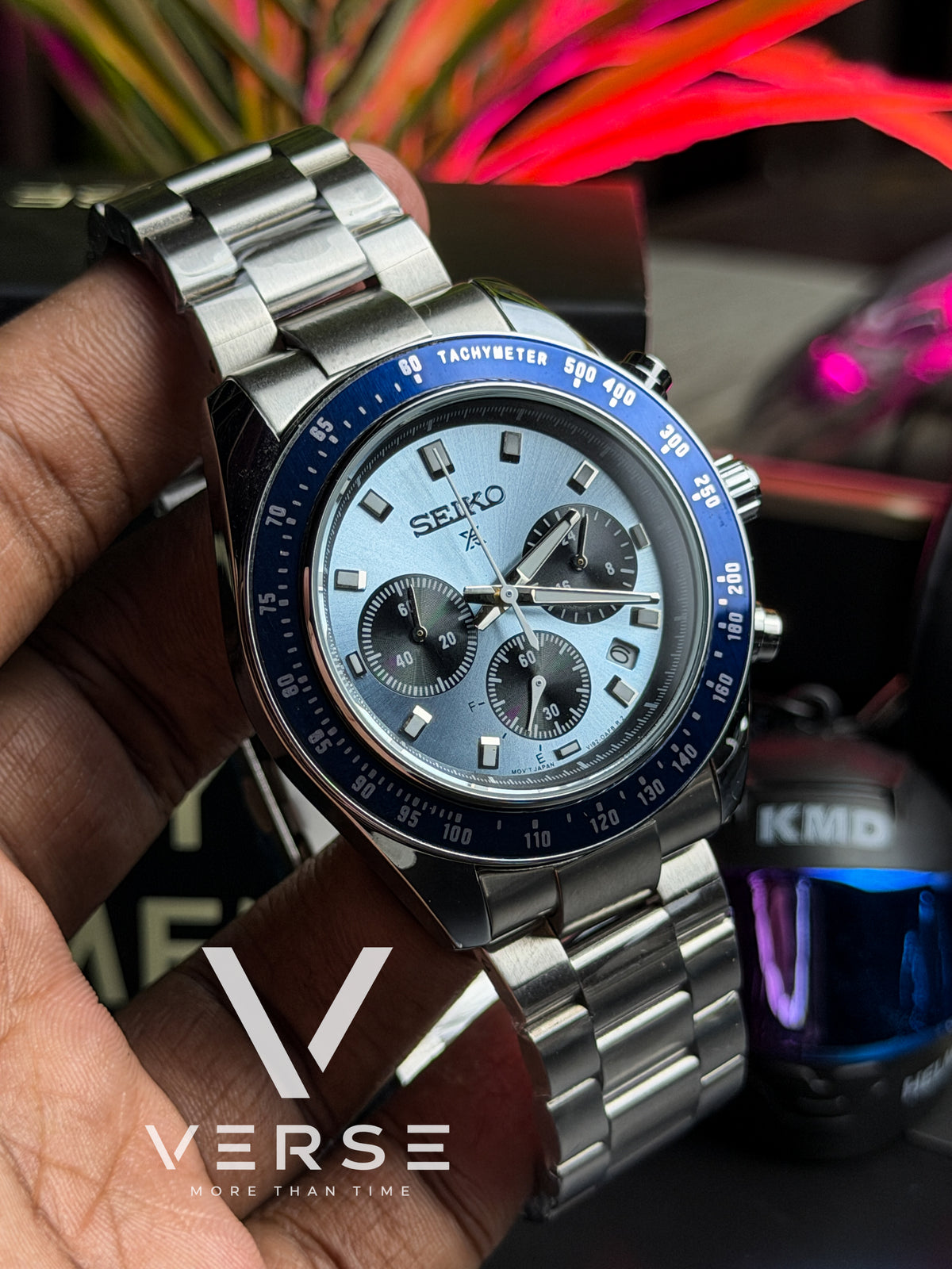 Seiko Prospex Speedtimer Chronograph | "Crystal Trophy" Ice Blue Dial - ( Double A )