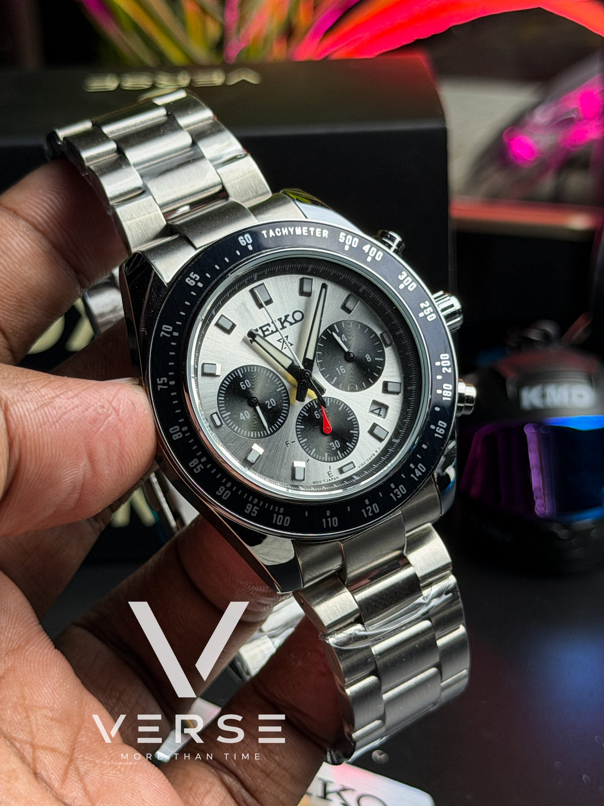 Seiko Prospex Speedtimer Chronograph | "Go Large Lunar" Panda Dial - ( Double A )