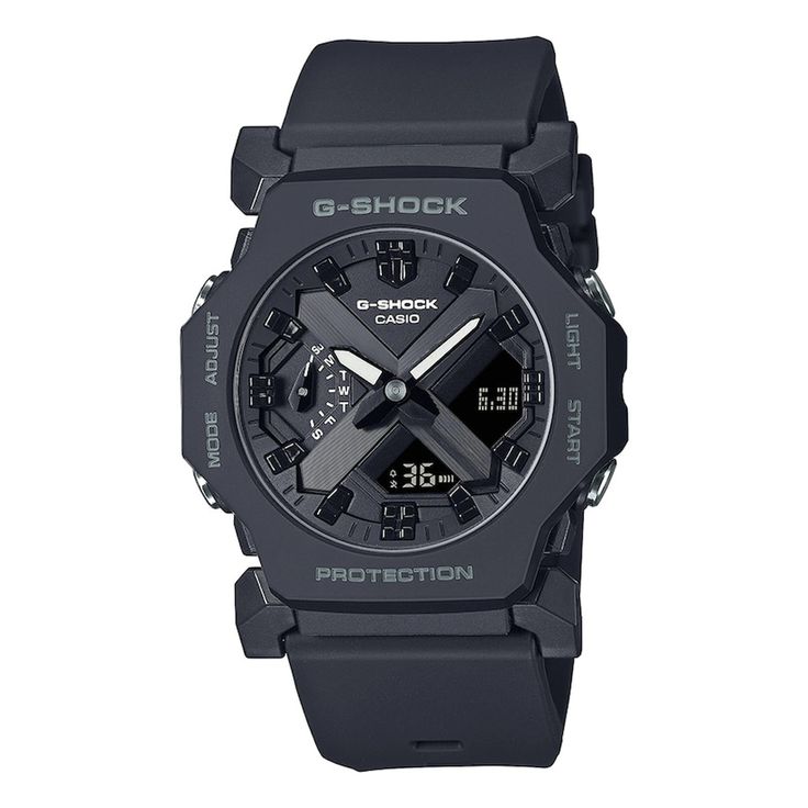 Casio G-Shock GA-2300-1A black analog digital dial black resin men's watch