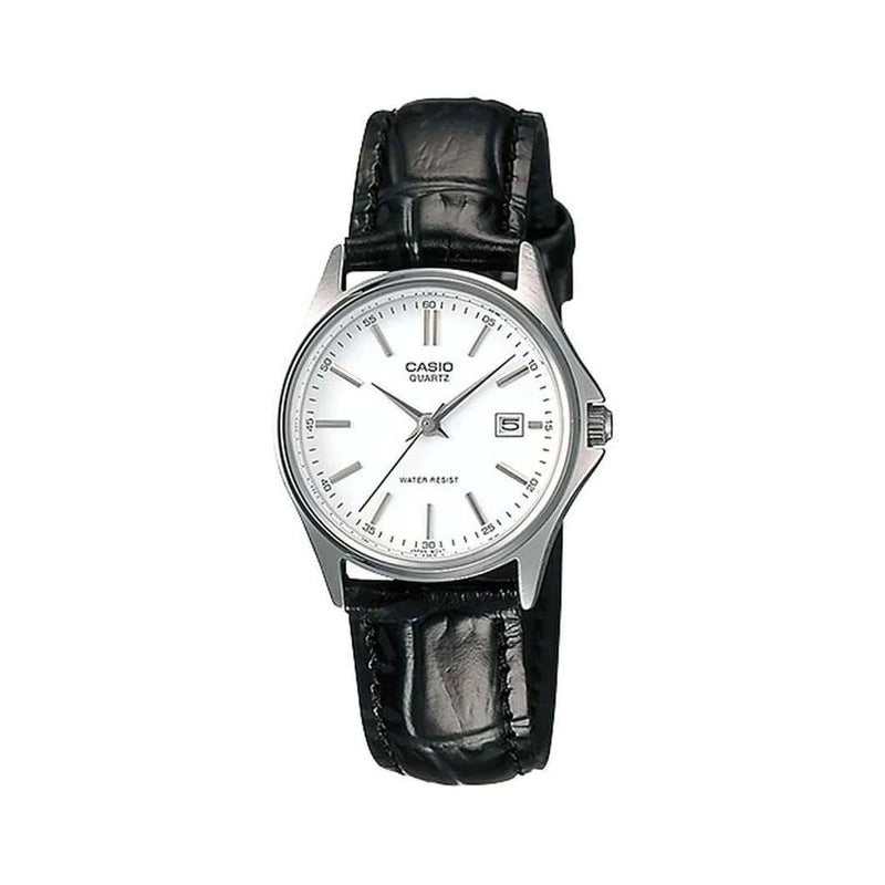 Casio LTP - 1183E - 7ADF White Dial Women's Leather Strap Watch | Casio LTP - 1183E - 7ADF - VERSE - 