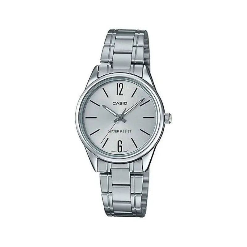 Casio LTP-V005D-7BUDF silver dial stainless steel women’s watch