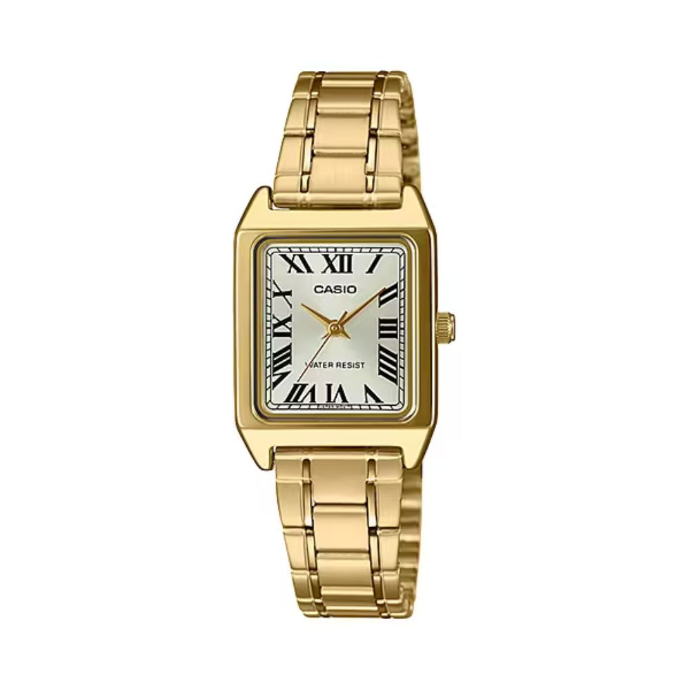 Casio LTP-V007G-9BUDF champagne gold dial gold ion-plated stainless steel women's watch