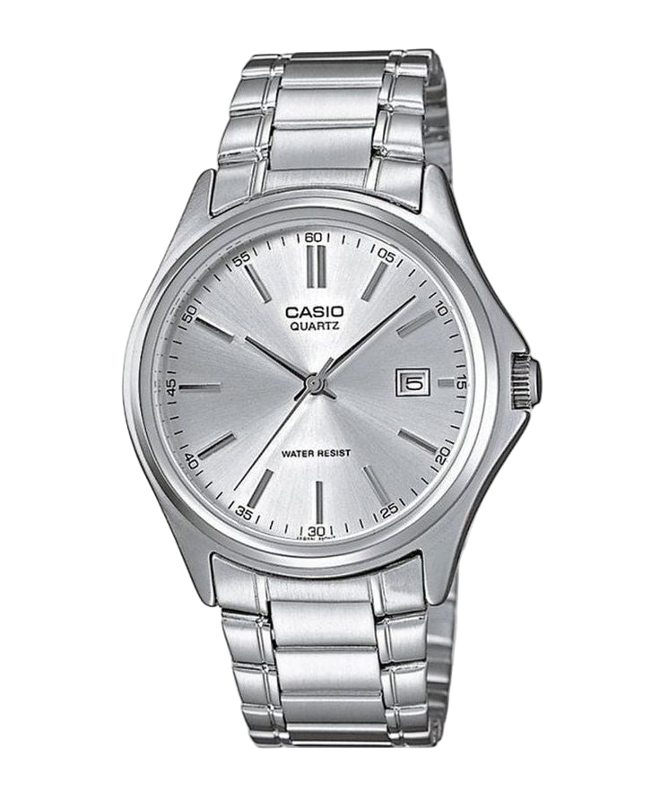 Casio MTP - 1183A - 7ADF Men’s Silver Stainless Steel Watch with White Dial| Casio MTP - 1183A - 7ADF - VERSE - 