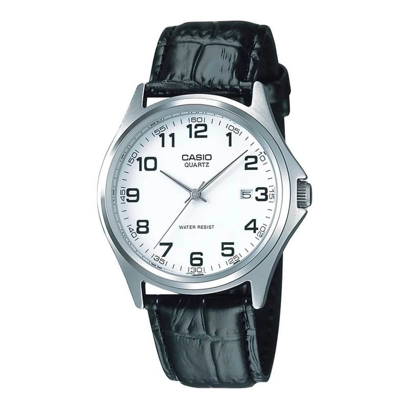 Casio MTP - 1183E - 7BDF White Dial Leather Strap Men's Watch | Casio MTP - 1183E - 7BDF - VERSE - 