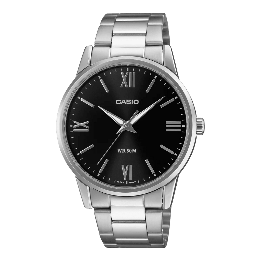 Casio MTP - 1303DD - 1AVDF Men’s Black Dial Stainless Steel Watch | Casio MTP - 1303DD - 1AVDF - VERSE - 