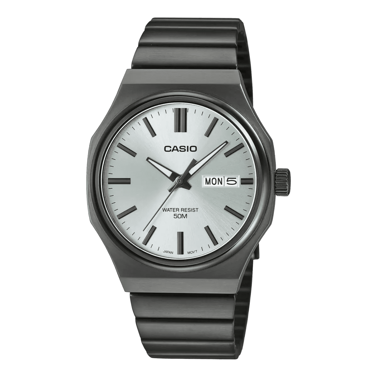 Casio MTP - E735B - 7AV Day Date Silver Dial Men's Watch | Casio MTP - E735B - 7AV - VERSE - 