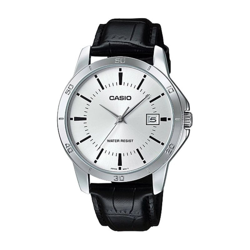 Casio MTP - V004L - 7AUDF White Dial Leather Strap Men's Watch | Casio MTP - V004L - 7AUDF - VERSE - 