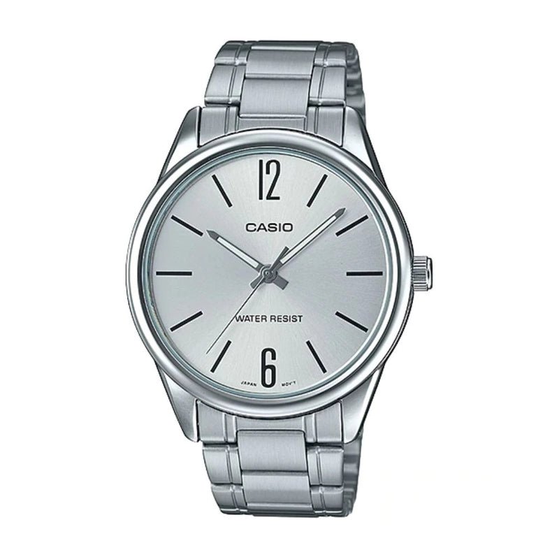 Casio MTP - V005D - 7BUDF Silver - Tone White Dial Men's Watch | Casio MTP - V005D - 7BUDF - VERSE - 