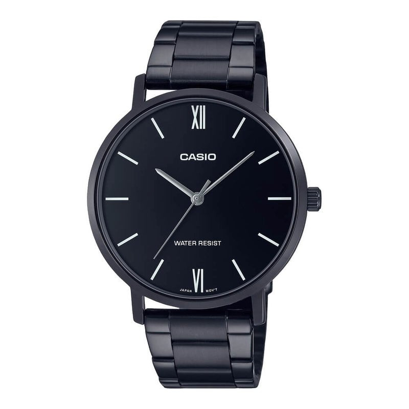 Casio MTP - VT01B - 1BUDF Black Dial Men's Watch | Casio MTP - VT01B - 1BUDF - VERSE - 