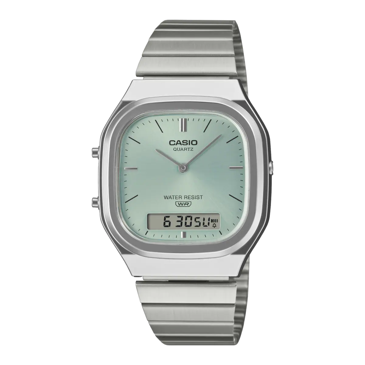 Casio Vintage AQ-240E-2ADF light blue dial stainless steel unisex watch