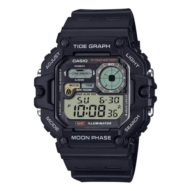 Casio WS - 1700H - 1AVDF Tide Graph Moon Phase Digital Resin 100m Men's Watch | Casio WS - 1700H - 1AVDF - VERSE - 