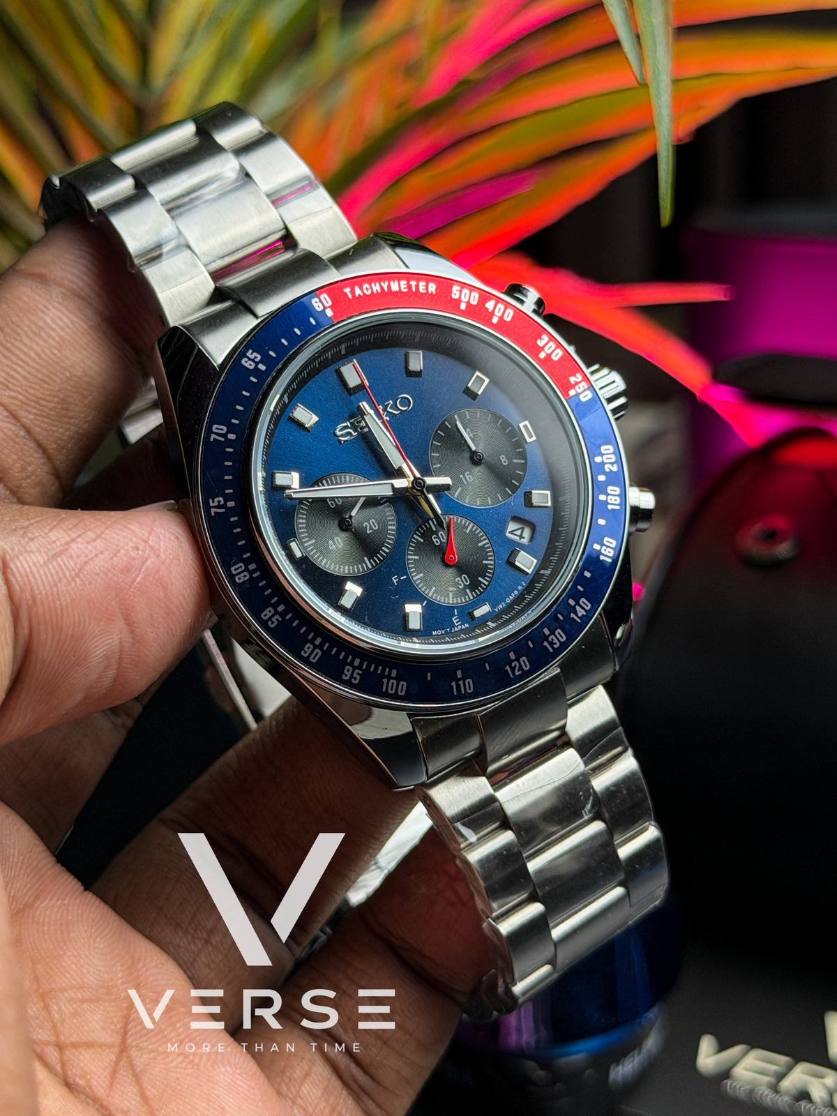Seiko Prospex Speedtimer Chronograph | "Go Large Pepsi" Racing Blue Dial - ( Double A )
