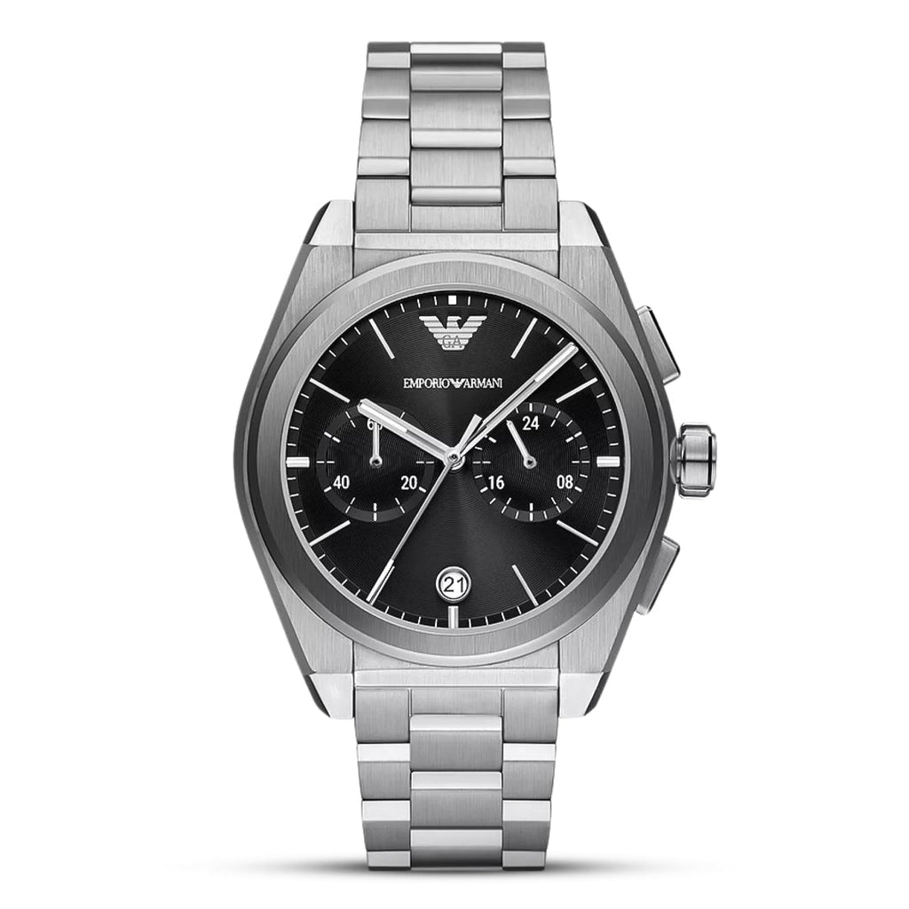 Emporio Armani AR11560 Federico Chronograph Black Dial Stainless Steel Men's Watch | Emporio Armani AR11560 - VERSE - 