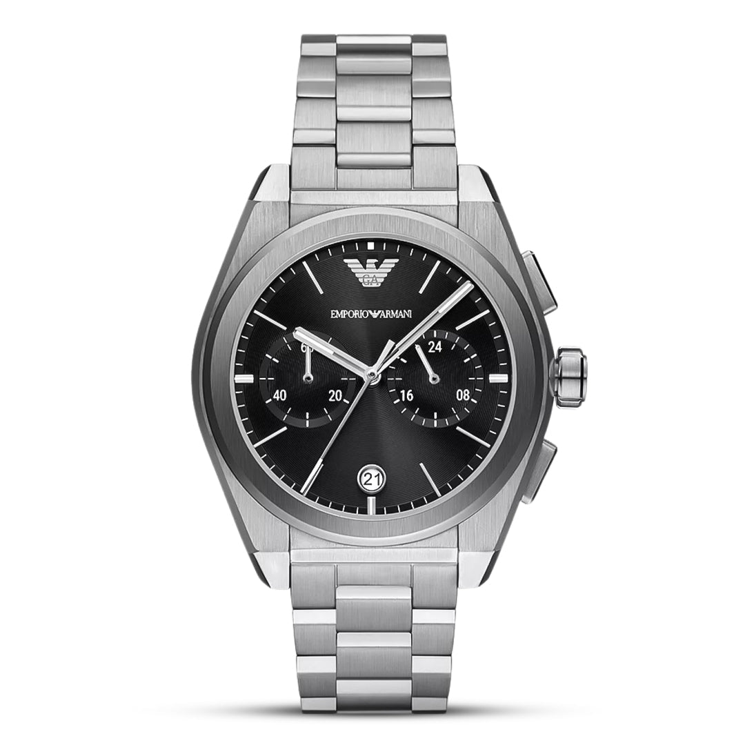 Emporio Armani AR11560 Federico Chronograph Black Dial Stainless Steel Men's Watch | Emporio Armani AR11560 - VERSE - 