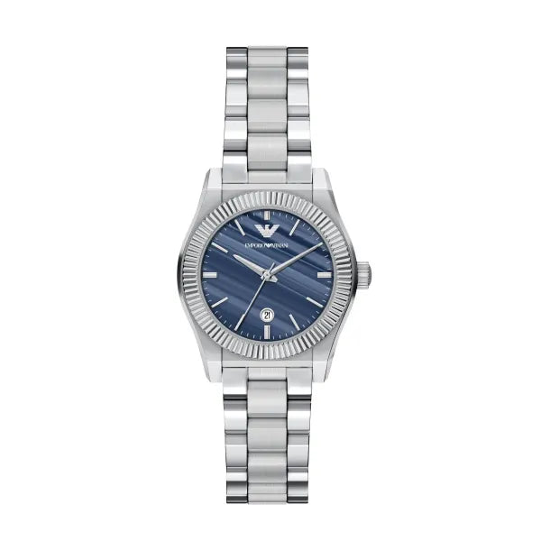 Emporio Armani AR11760 Federica dark blue malachite dial stainless steel women's watch
