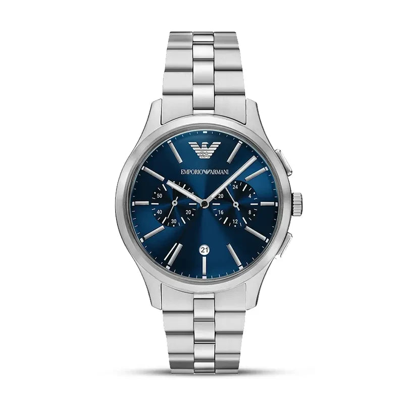 Emporio Armani Dario AR11728 Navy Blue Dial Stainless Steel Men's Watch