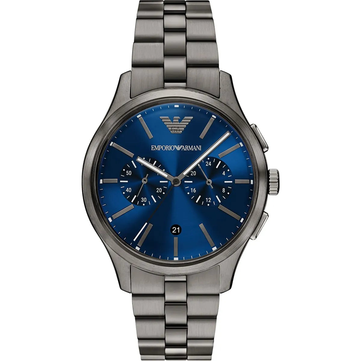 Emporio Armani Dario AR11729 Navy Blue Dial Gunmetal Stainless Steel Men's Watch