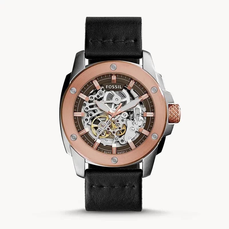 Fossil ME3082 Modern Machine Automatic Black Leather Men’s Watch| Fossil ME3082 - VERSE - 
