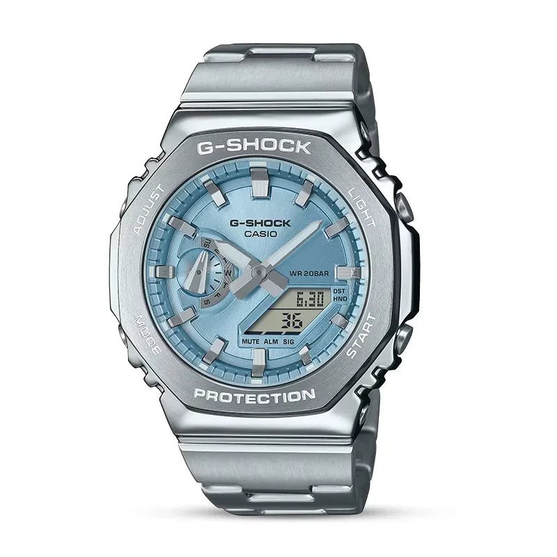 Casio G - Shock GM - 2110D - 2A G - STEEL Men’s Watch – Ice Blue Dial| Casio G - Shock GM - 2110D - 2A - VERSE - 