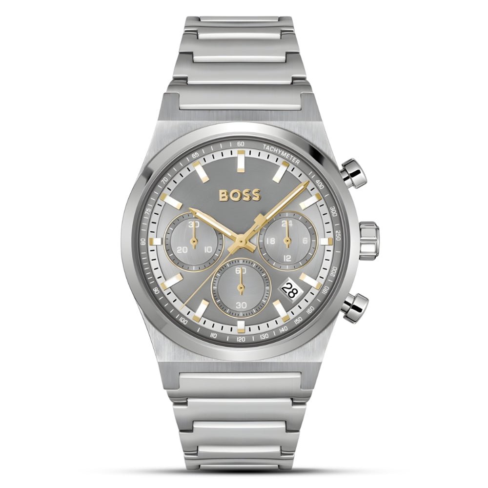 Hugo Boss Candor Chrono 1514221 Grey Dial Men's Watch | HB1514221 - VERSE - 