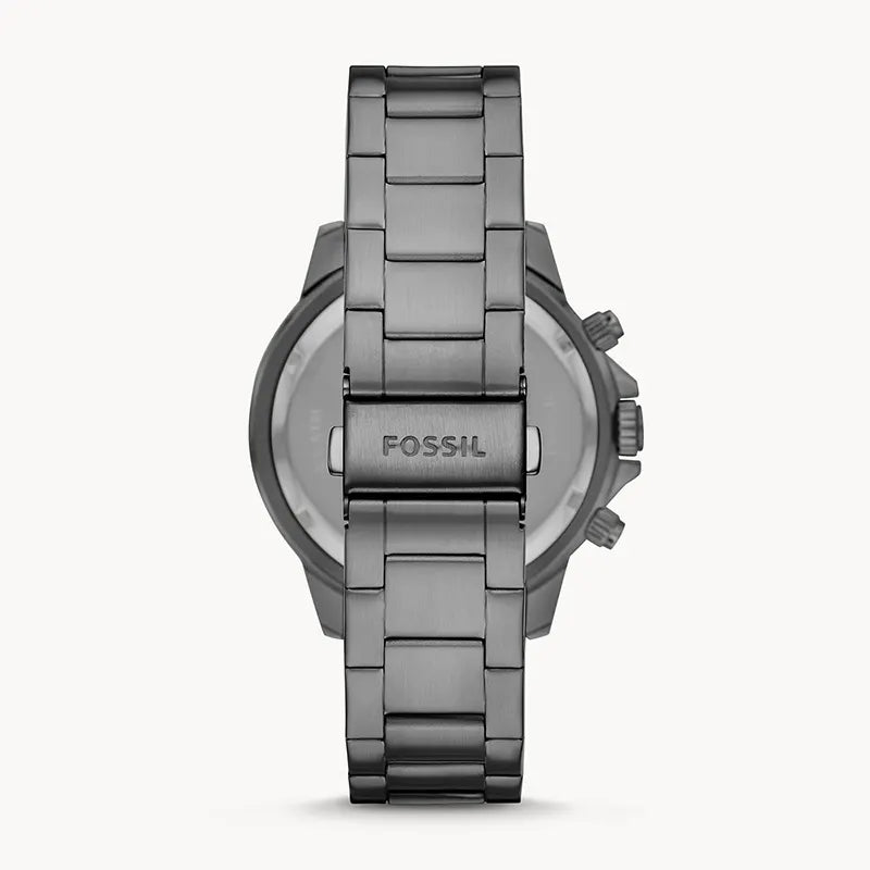Fossil Bannon BQ2491 Men’s 45 mm Smoke Multifunction – Grey Dial & Stainless Steel Bracelet - VERSE - 