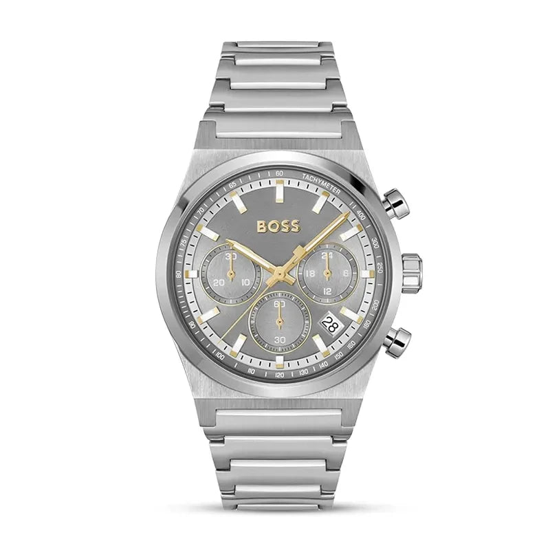 Hugo Boss Candor Chrono Grey Dial Men's Watch | 1514221 - VERSE - 