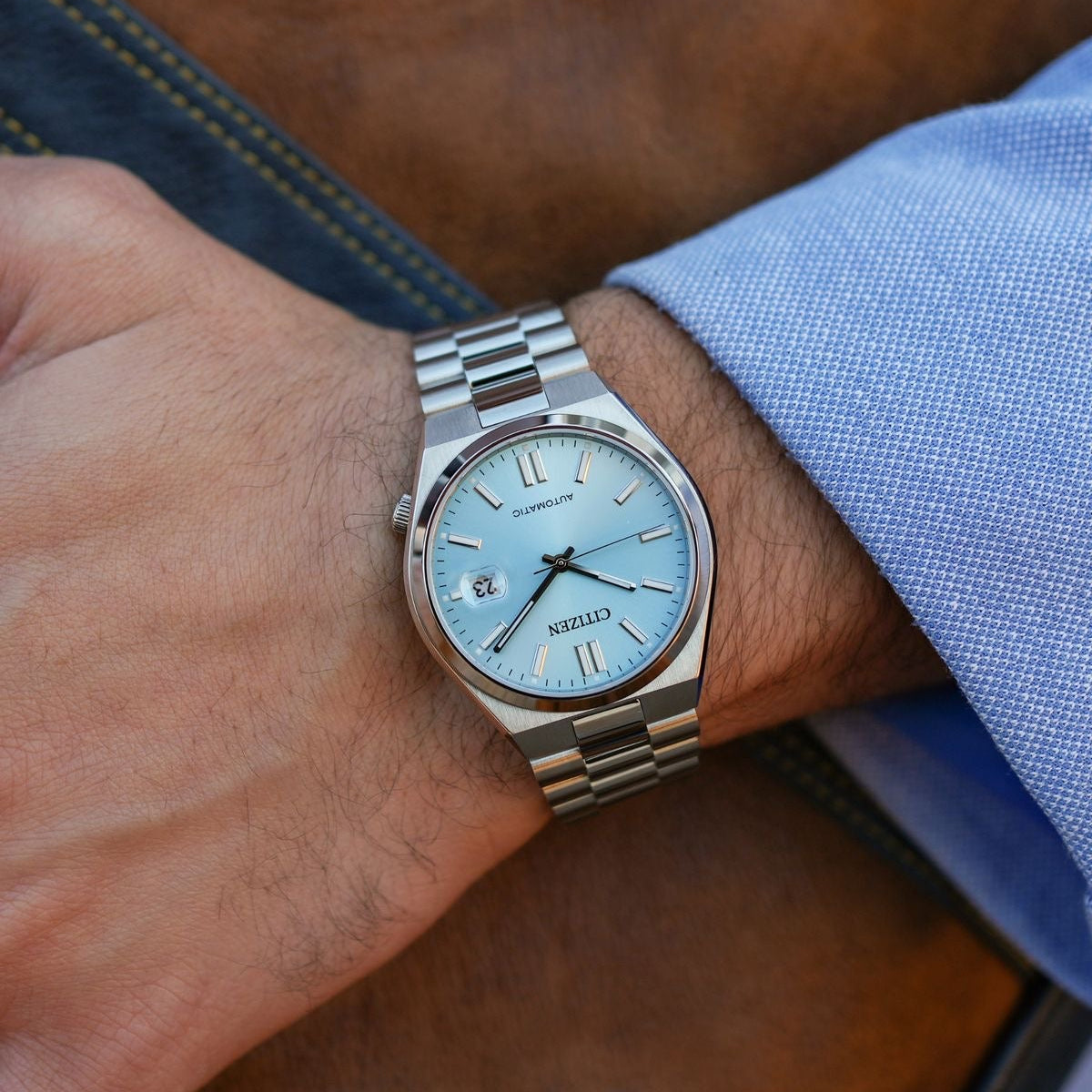 Citizen Tsuyosa Automatic NJ0151 - 88M – Blue Dial Stainless Steel Watch (Cal. 8210) - VERSE - 