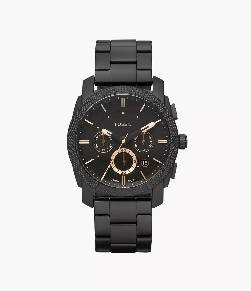 FOSSIL Machine Mid - Size Chronograph Black Dial Men's Watch FS4682 - VERSE - 