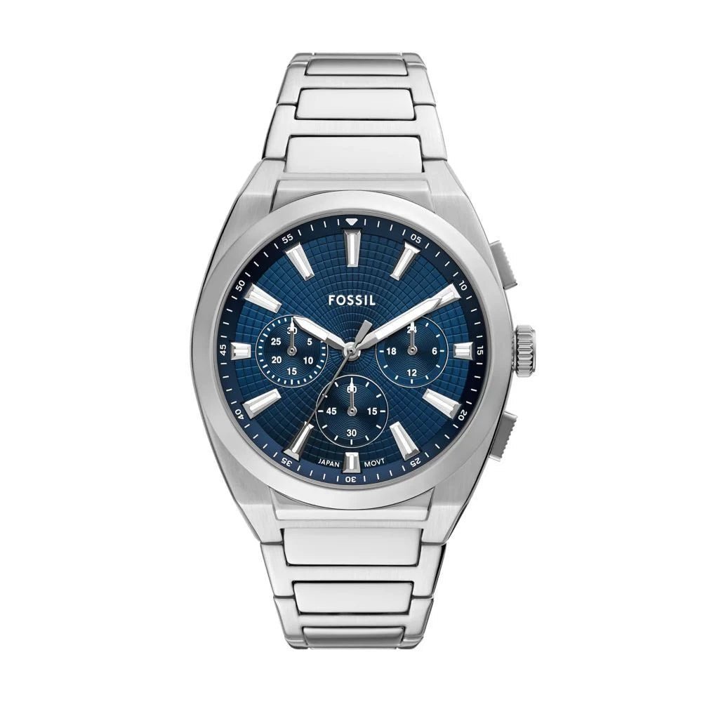 Fossil Neutra Chronograph Blue Dial Stainless Steel Men's Watch | FS5795 - VERSE - 