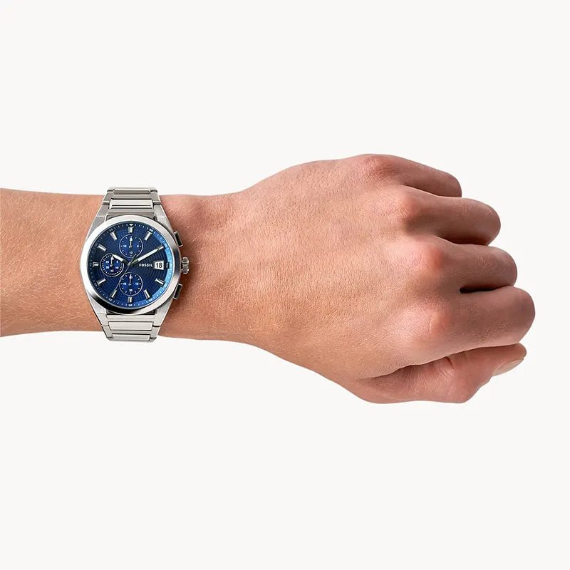 Fossil Neutra Chronograph Blue Dial Stainless Steel Men's Watch | FS5795 - VERSE - 