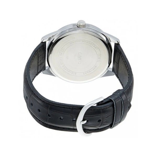 Casio V005L - 1B Men’s 40 mm Quartz Analog Watch – Black Dial & Stainless Steel Bracelet - VERSE - 