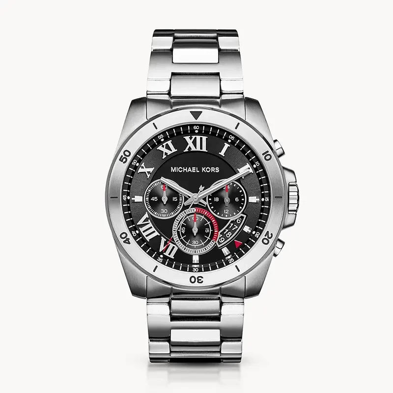 MICHAEL KORS Brecken Chronograph Black Dial Men's Watch MK8438 - VERSE - 