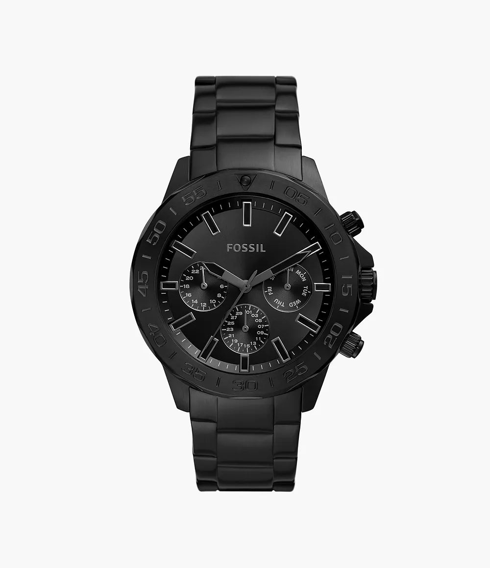 FOSSIL Bannon Multifunction Black Stainless Steel Men's Watch BQ2587 - VERSE - 
