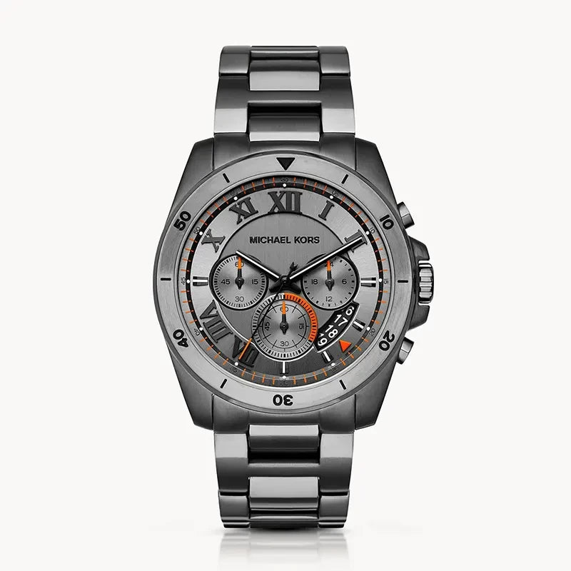 MICHAEL KORS Brecken Chronograph Gunmetal Grey Dial Men's Watch MK8465 - VERSE - 