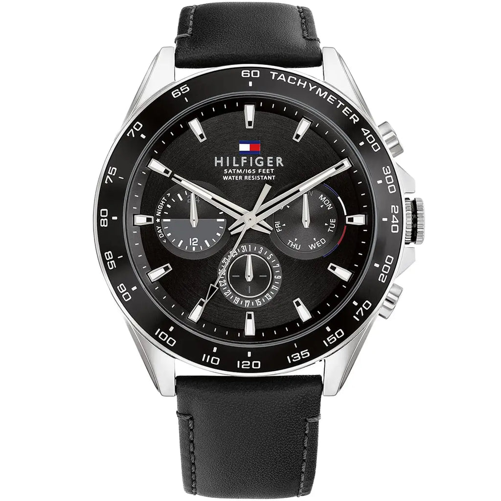 TOMMY HILFIGER Owen Multifunction Black Dial Men's Watch 1791964 - VERSE - 
