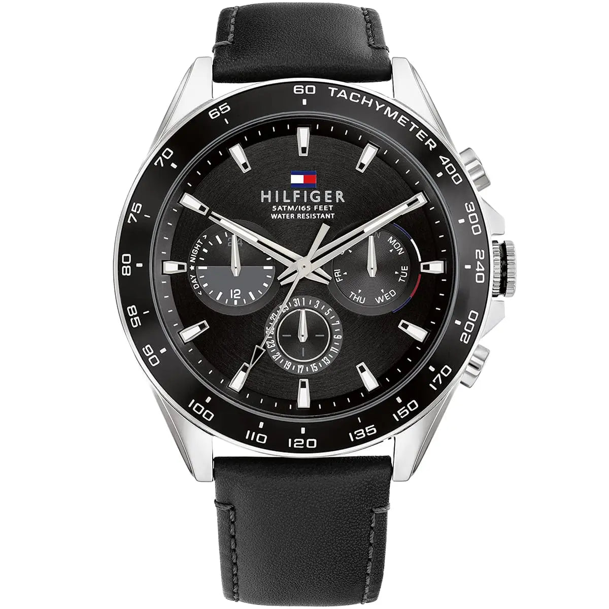 TOMMY HILFIGER Owen Multifunction Black Dial Men's Watch 1791964 - VERSE - 