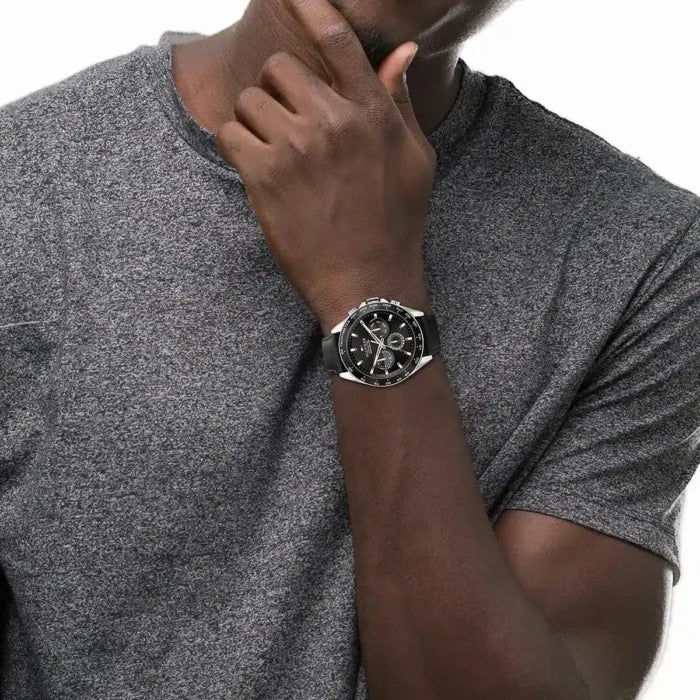 TOMMY HILFIGER Owen Multifunction Black Dial Men's Watch 1791964 - VERSE - 