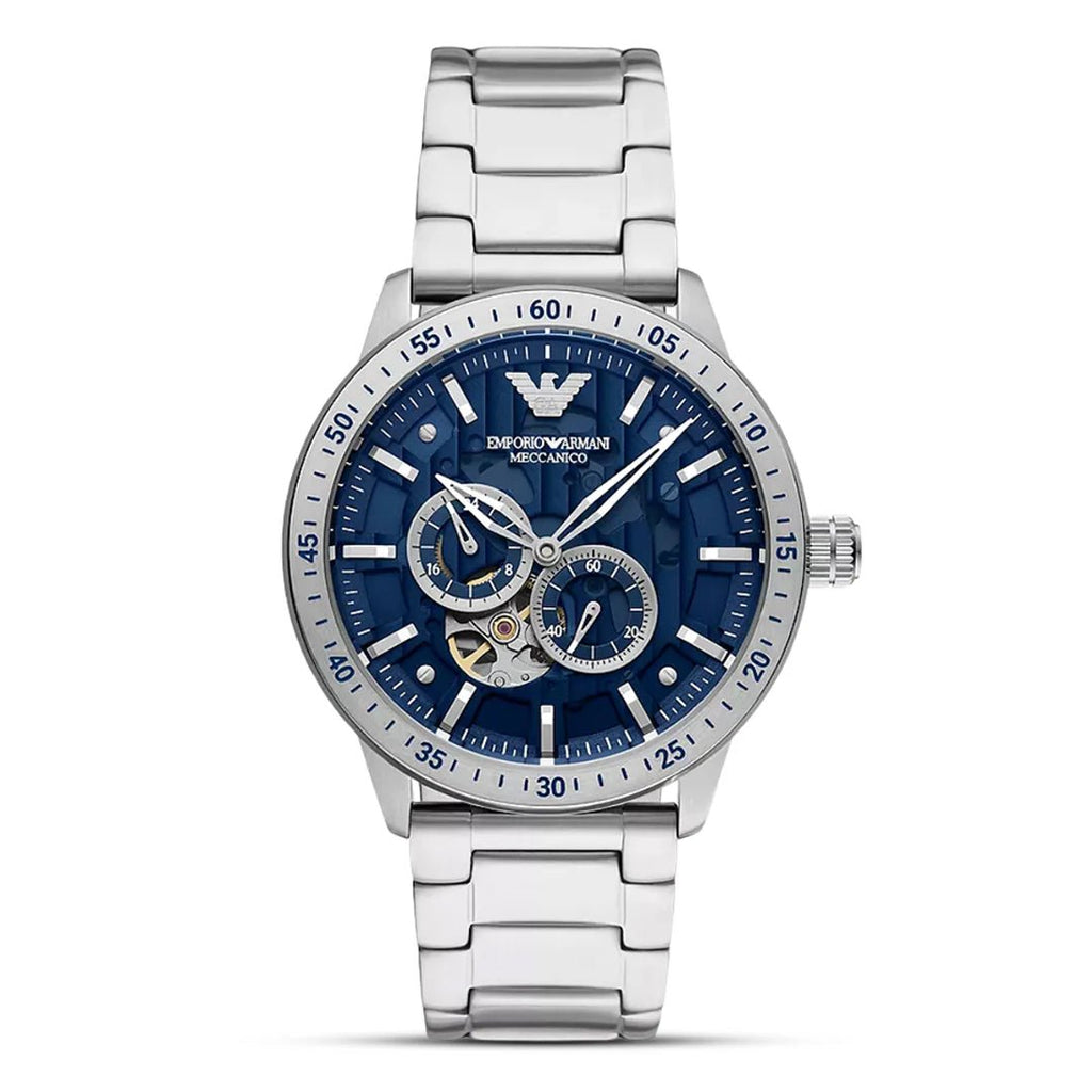 EMPORIO ARMANI Mario Automatic Blue Dial Men's Watch AR60052 - VERSE - 