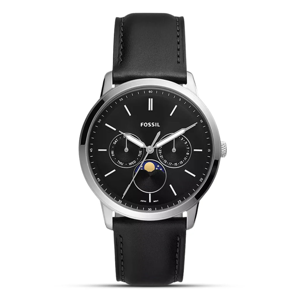 FOSSIL Neutra Moonphase Multifunction Black Dial Men's Watch FS5904 - VERSE - 
