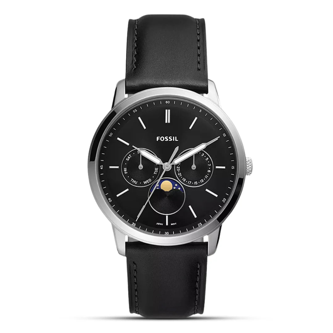 FOSSIL Neutra Moonphase Multifunction Black Dial Men's Watch FS5904 - VERSE - 