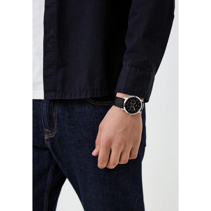 FOSSIL Neutra Moonphase Multifunction Black Dial Men's Watch FS5904 - VERSE - 