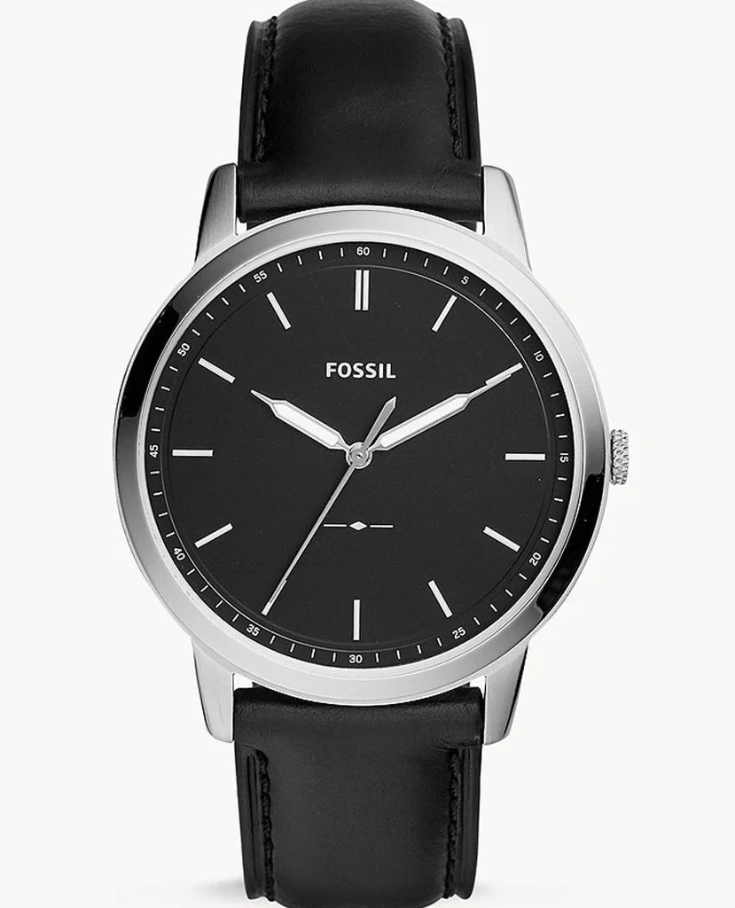 FOSSIL The Minimalist Three - Hand Black Dial Men's Watch FS5398 - VERSE - 