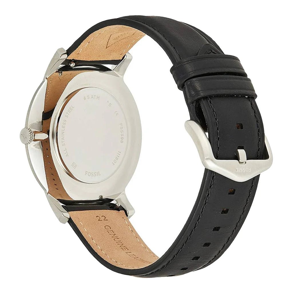 FOSSIL The Minimalist Three - Hand Black Dial Men's Watch FS5398 - VERSE - 