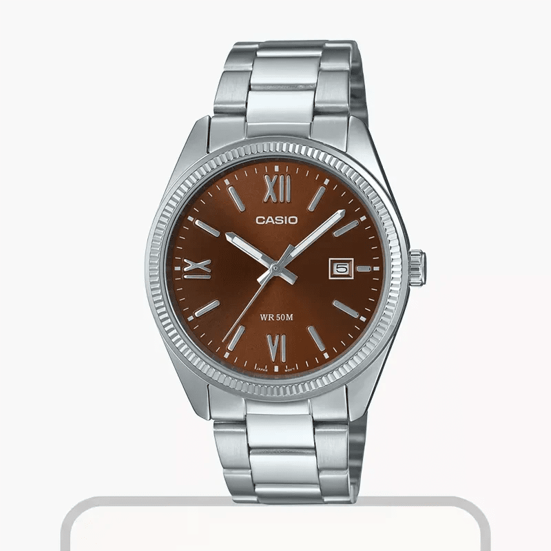 Casio MTP - 1302DD - 5AV Men’s Stainless Steel Analogue Watch – Champagne Dial - VERSE - 